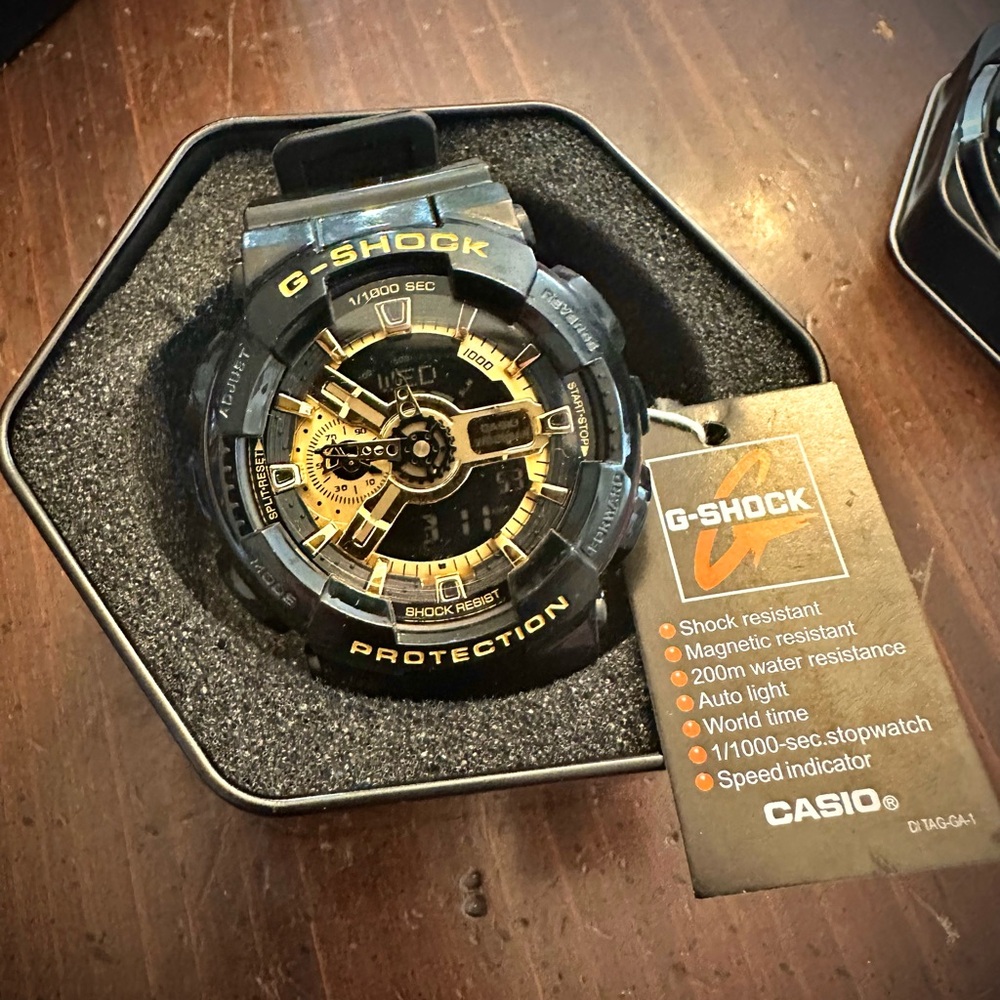 Casio G-Shock GA-100GB New, Unworn w/Box, Manual, and Unused Warranty Card